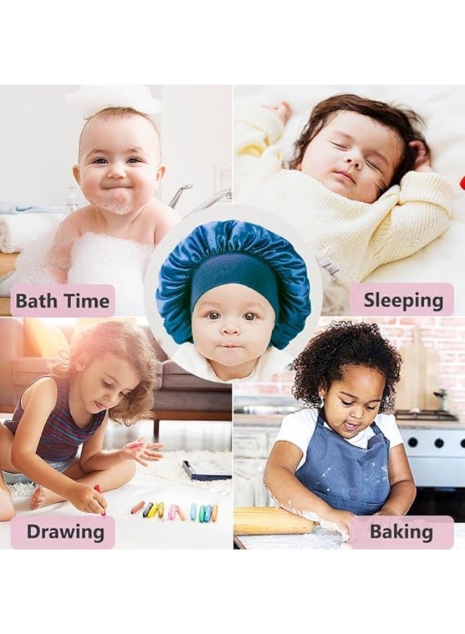 Baby Bonnets for Sleeping,Infant Sleep Cap Hair Bonnet for Baby Girls,Boys,Toddler - Image 3